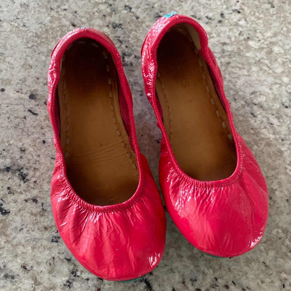 Tieks Red Flats